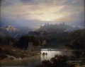 le château de Alcal de guada RA 1833 David Roberts rivière paysage